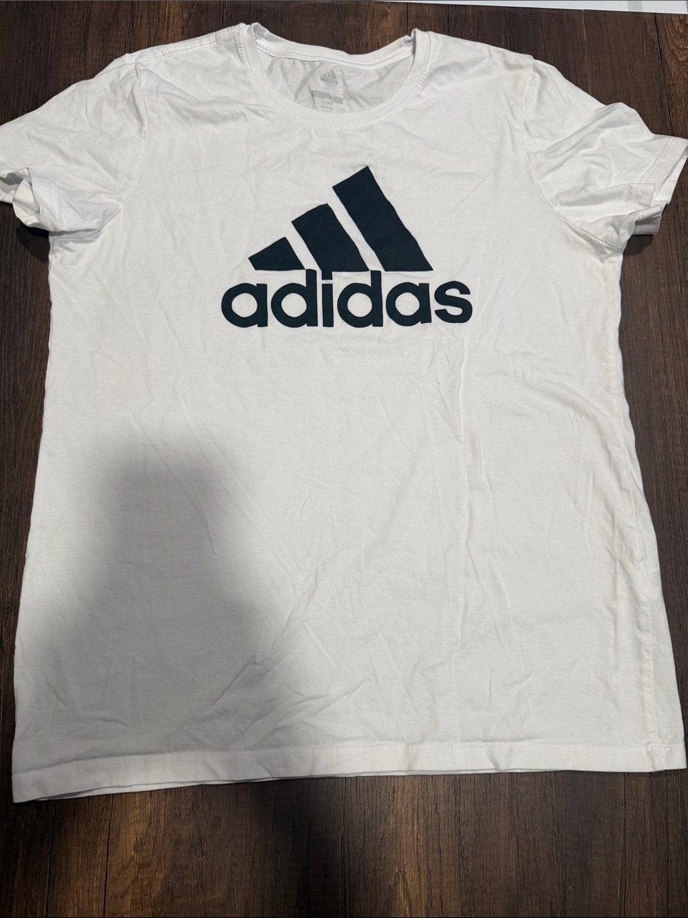 adidas‎ White Tee with Black Logo